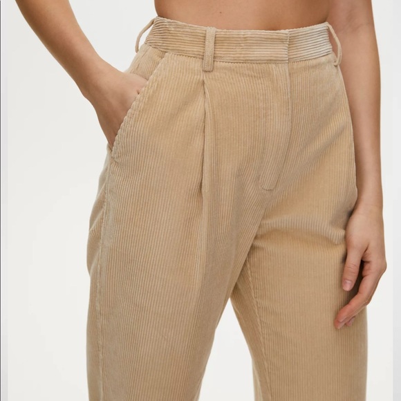Aritzia Lennox Brown Corduroy Pant Size 8 - Picture 7 of 10